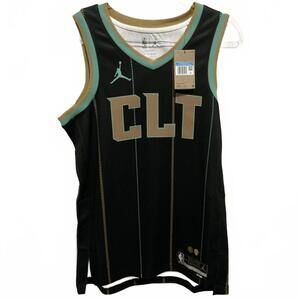 Jordan NBA City Edition Charlotte Hornets Basketball Jersey Size 44